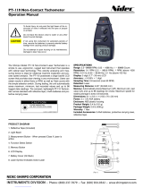 Nidec-Shimpo PT-110 Operation Manuals