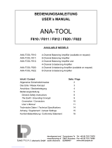 Lake People ANA-TOOL F812 User manual