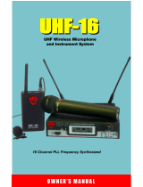 Nady Systems UHF-16 User manual