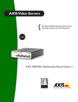 Axis 2400 User manual