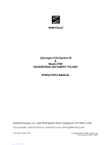 Printfold 2750 User manual