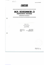 OTARI MX-505MKIII-2 Operating instructions