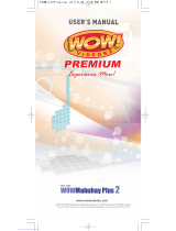 WOW! Videoke Premium WOW Mabuhay Plus 2 User manual