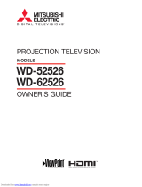 Mitsubishi Electric WD-62526 User manual