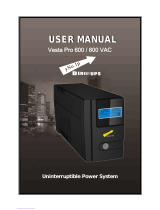 Vesta Pro 800 VAC User manual