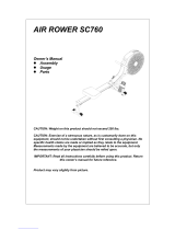 Helisports AIR ROWER SC760 Owner's manual