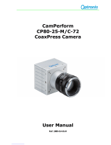 Optronis CamPerform CP80-25-M-72 User manual