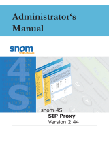 Snom 4S SIP Proxy Administrator's Manual