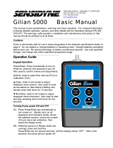 Sensidyne Gilian 5000 User manual