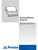 Precisa BJ Series Operating Instructions Manual