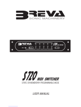 Breva Sonic Machinery S720 MIDI switcher User manual