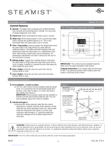 Steamist TSC-250 Installation and Operating Instructions