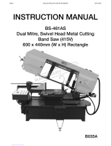 MachineryHouse BS-461AS User manual