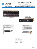 Louroe Electronics DG-MA Installation And Operating Instructions Manual