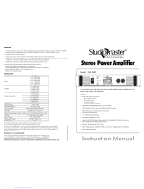Studiomaster Professional XJA 2600 User manual