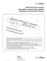 WebDoor CADET PRO Installation And Instruction Manual