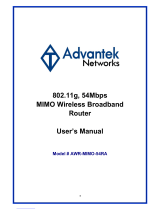 Advantek Networks AWR-MIMO-54RA User manual