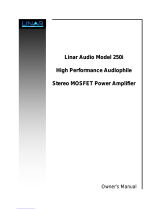 Linar Audio 250i Owner's manual