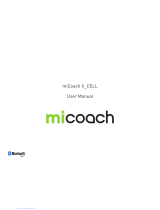 Adidas miCoach X_CELL User manual