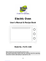 Hi-Tech ProTG 2100 User Manual & Recipe Book