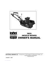 National Mower IM25 User manual