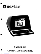 Televideo 910 User manual