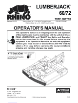 Servis-Rhino LUMBERJACK 60/72 User manual