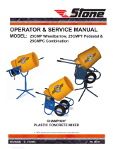 Stone CHAMPION 25CMPT Operator's And Service Manual