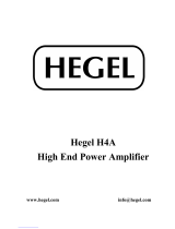 Hegel H4A User manual