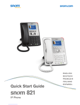 Snom 821 Quick start guide