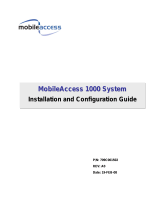 MobileAccess 1000 System User manual