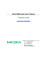 Moxa Technologies 5600 User manual