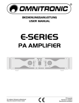 Omnitronic E-900 User manual