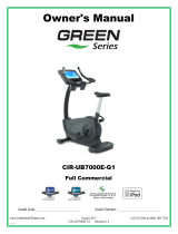 GREEN SERIES FITNESS CIR-TM7000E-G1 Owner's manual