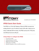 IPitomy IPR20 Quick start guide