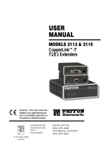 Patton electronic 2113 User manual