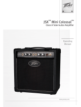 Peavey JSXTM Mini ColossalTM Class A Tube Guitar Amplifier User manual