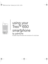 Palm Cell Phone 650 User manual