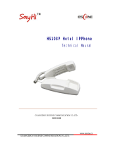 GUANGZHOU ESCENE COMMUNICATION CO. SayHi HS108P Technical Manual