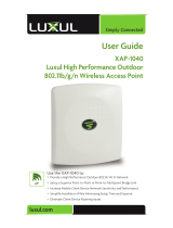Luxul Xen XAP-1040 User manual