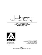 Master audio joker JK12WA User manual