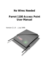 No Wires Needed Parrot 1100 User manual