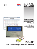 Omega Engineering Dual Thermocouple Over the Internet iSE-TC User manual