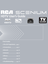 RCA HD50LPW166PK User manual
