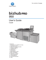 Konica Minolta bizhub PRO 950 Series User manual