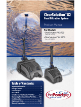the Pond guy ClearSolution G2 1250 User manual