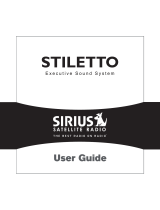 Sirius Satellite Radio Stiletto User manual