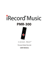 Streaming Video Technology iRecord Music PMR-300 User manual