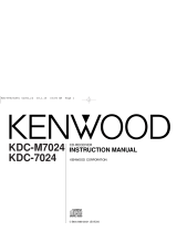 Kenwood kdc-7024 User manual