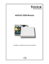 Teletek electronics argus Installation, Programming, And  User's Manual